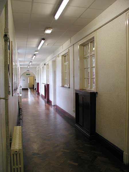 Downstairs - east corridor