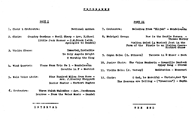Spring Concert 1967 - programme